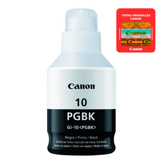 Picture of Botella De Tinta Canon Negro GI-10 Pgbk 170ml