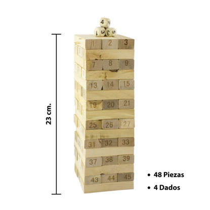 Picture of Yenga madera c/ números en caja
